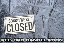 Feb 3rd : Club Storm Closure